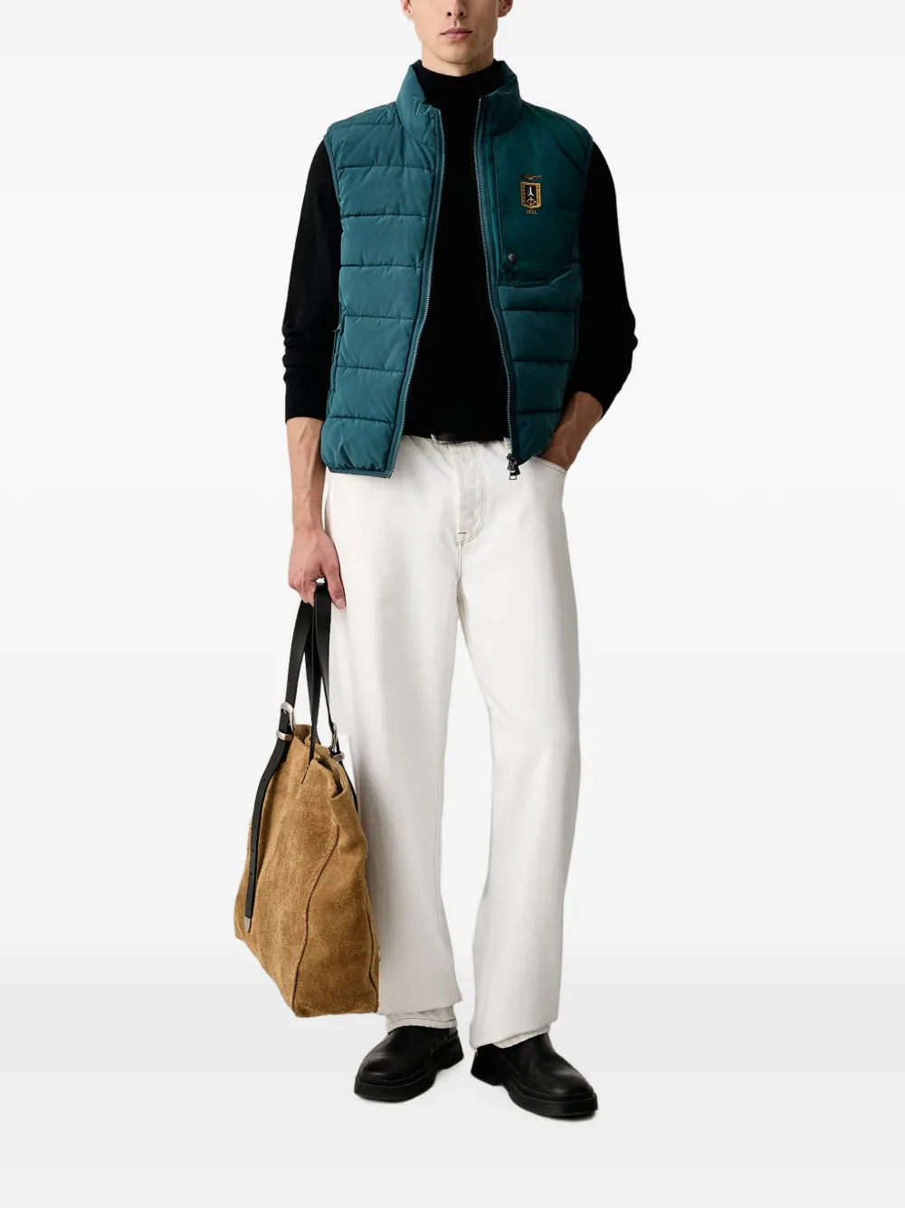 Aeronautica Militare Frecce Tricolori gewatteerde bodywarmer Groen