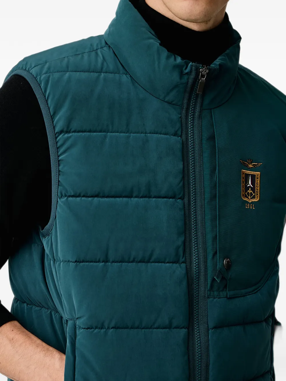 Aeronautica Militare Frecce Tricolori gewatteerde bodywarmer Groen