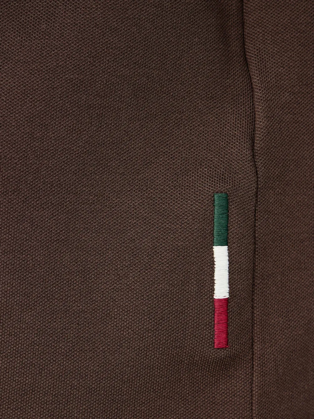 Aeronautica Militare Overhemd met geborduurd logo Bruin