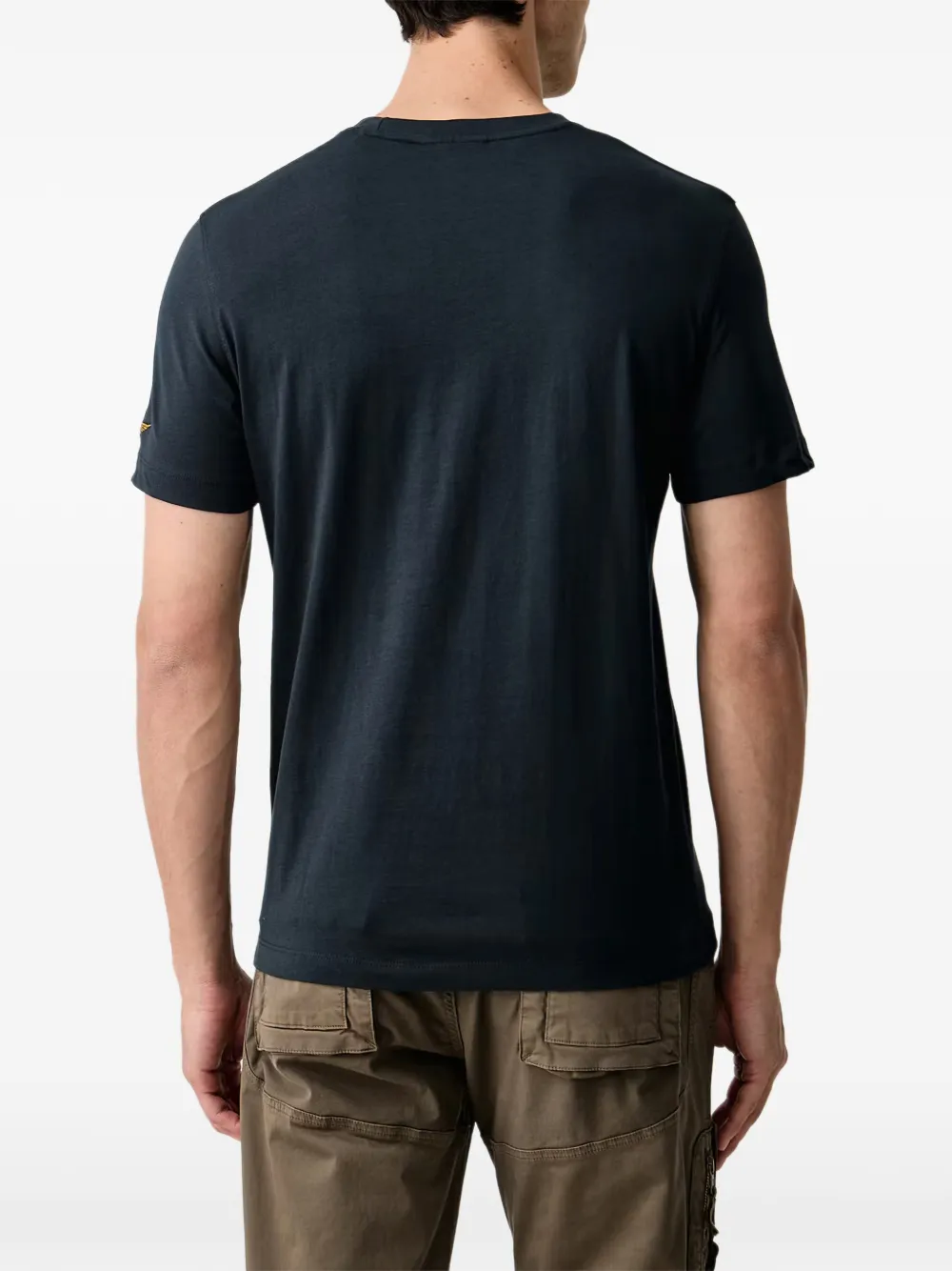 Aeronautica Militare T-shirt met geborduurd logo Zwart