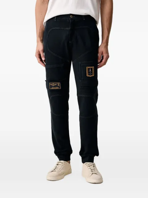 Aeronautica Militare logo-patch panelled cargo pants