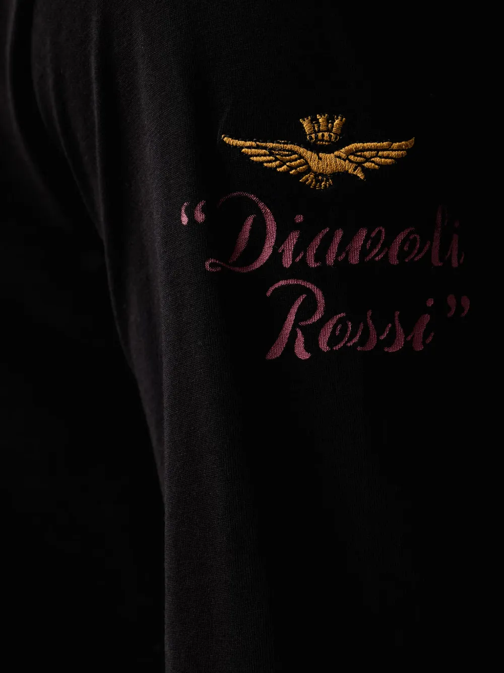 Aeronautica Militare T-shirt met print Zwart