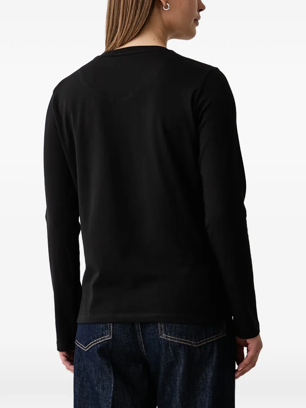 Aeronautica Militare T-shirt met lange mouwen Zwart