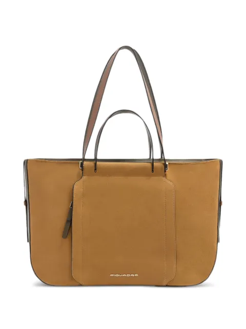 PIQUADRO logo-plaque laptop tote bag