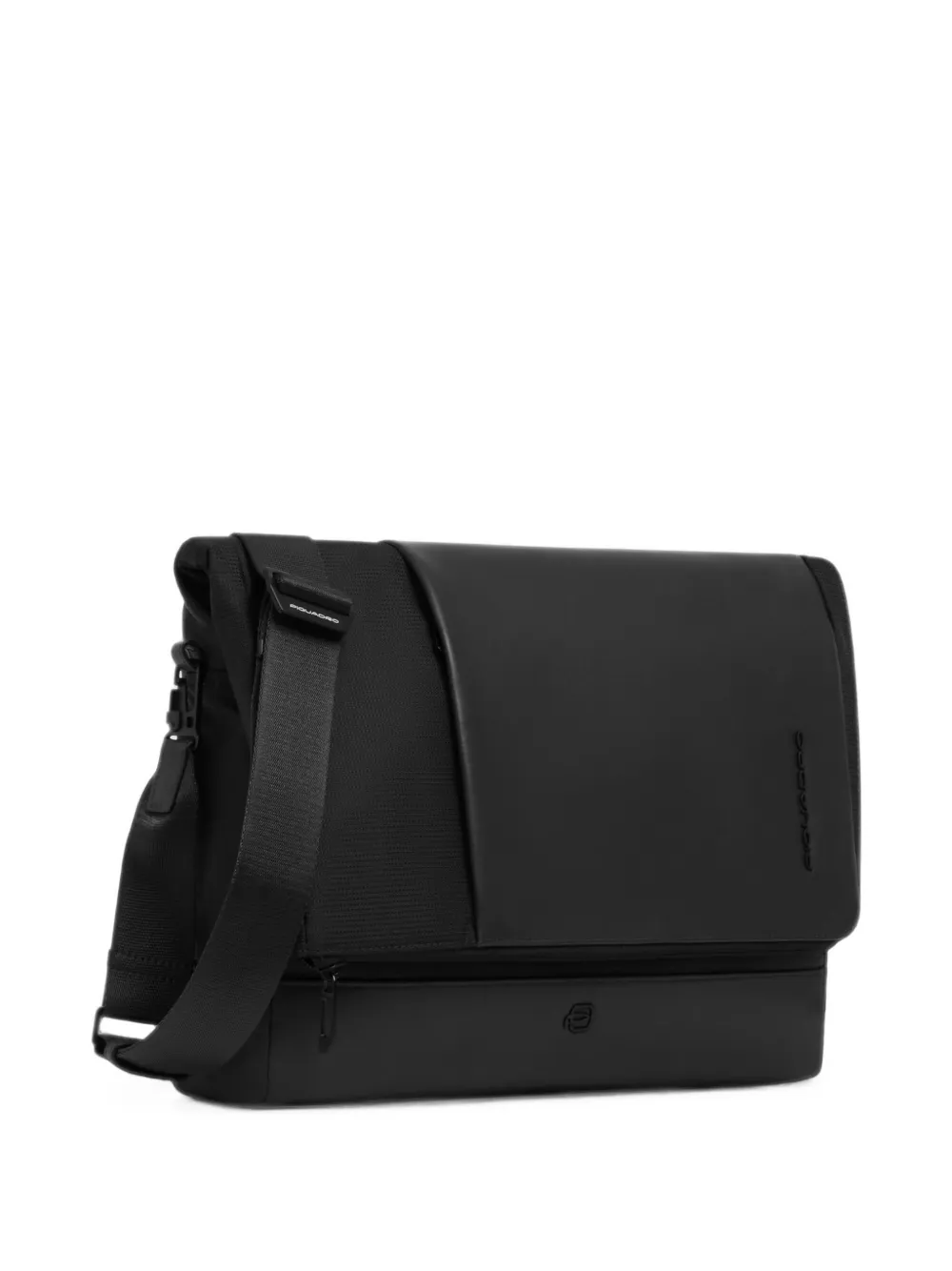 PIQUADRO Laptoptas met logo-reliëf en twee draagmogelijkheden Zwart