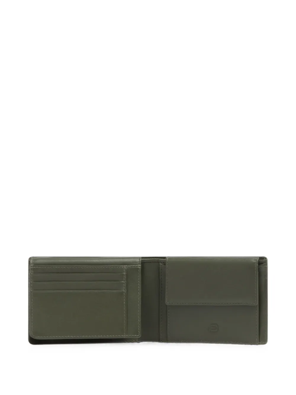 PIQUADRO Portemonnee met logoprint Groen