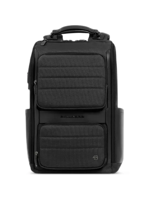PIQUADRO logo-plaque padded backpack