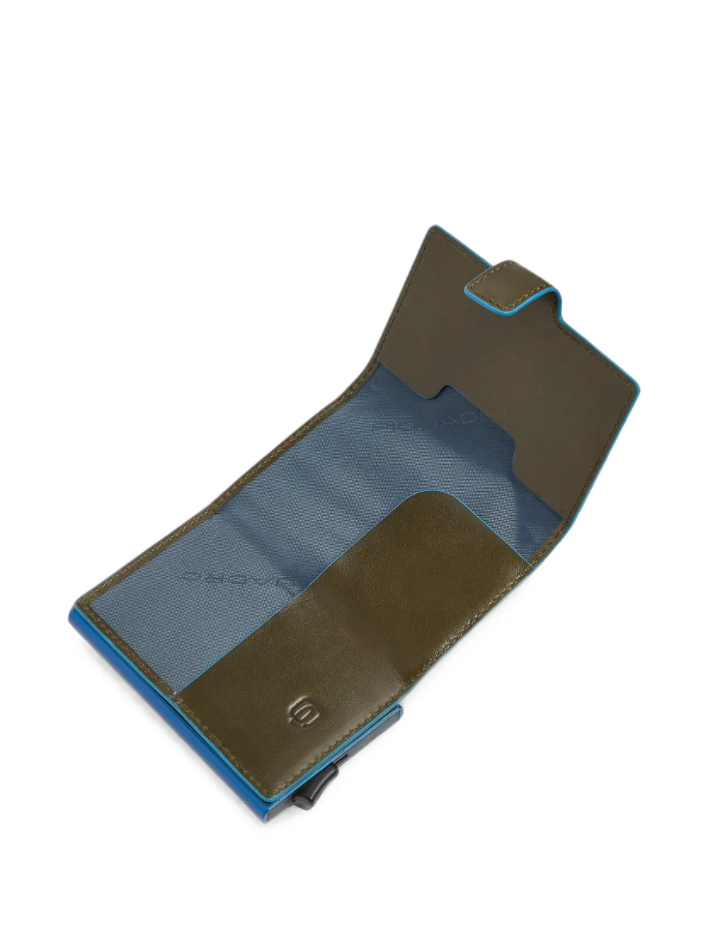 PIQUADRO logo-lettering wallet Groen