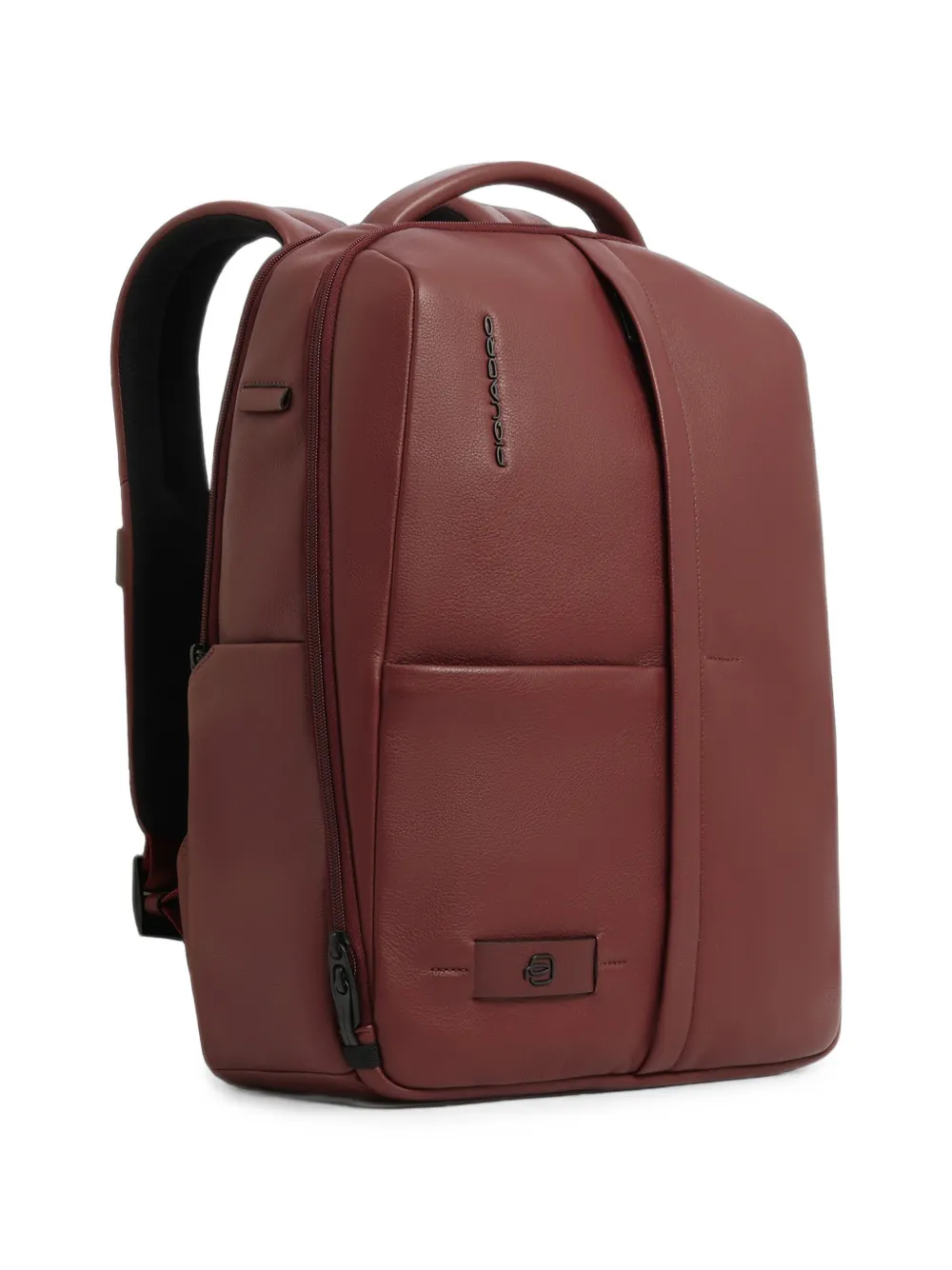 PIQUADRO Leren laptoprugzak Bruin