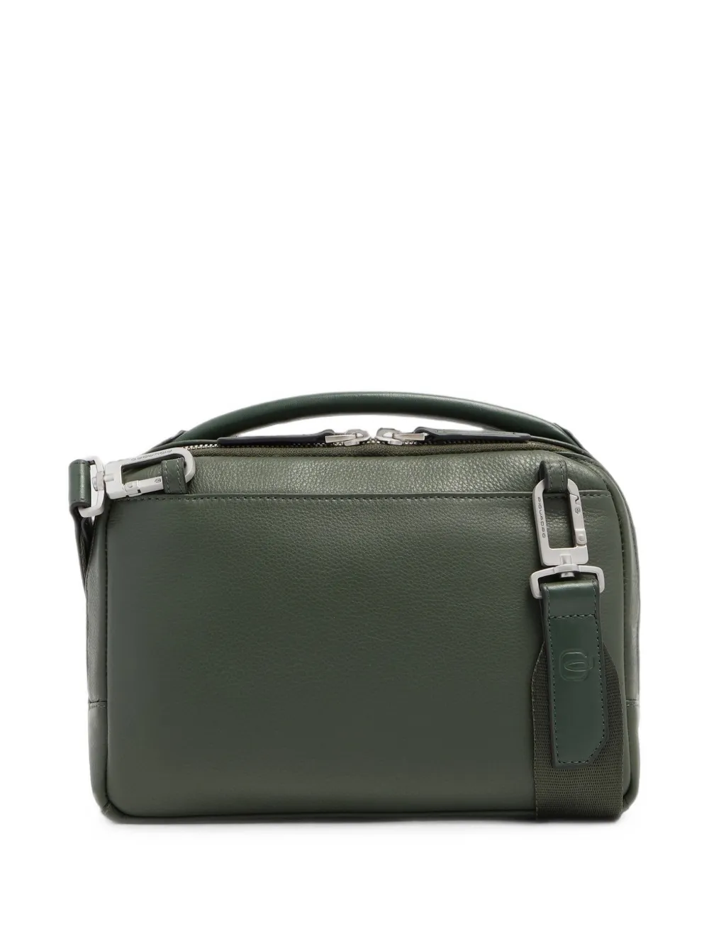 PIQUADRO Leren shopper met gespsluiting Groen