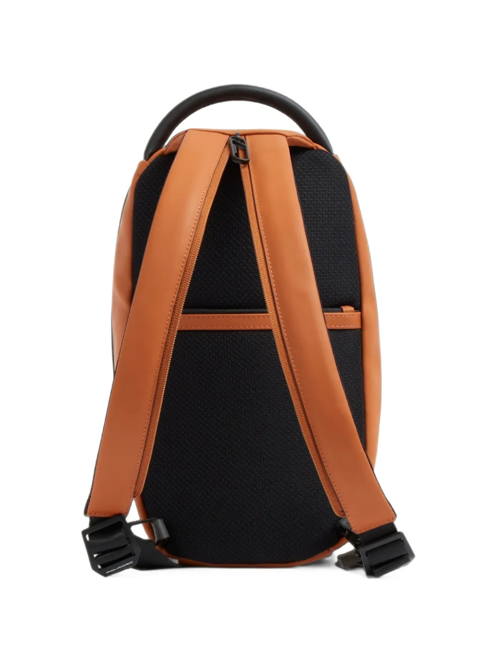 PIQUADRO Multifunctionele slingbacktas met vlakken en logo-plakkaat Oranje