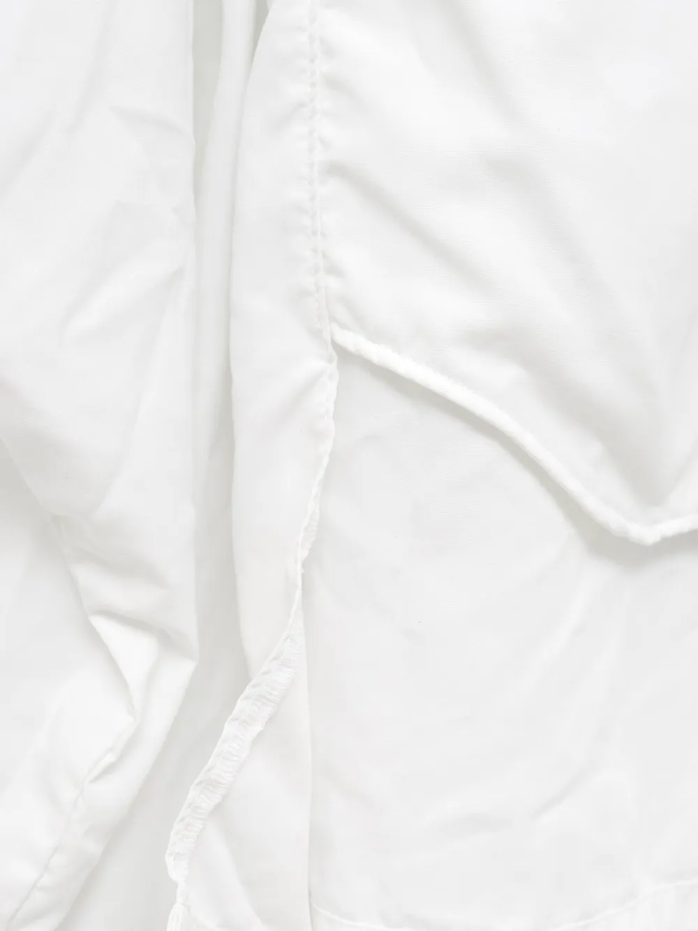 Comme Des Garçons asymmetric layered shirt Wit