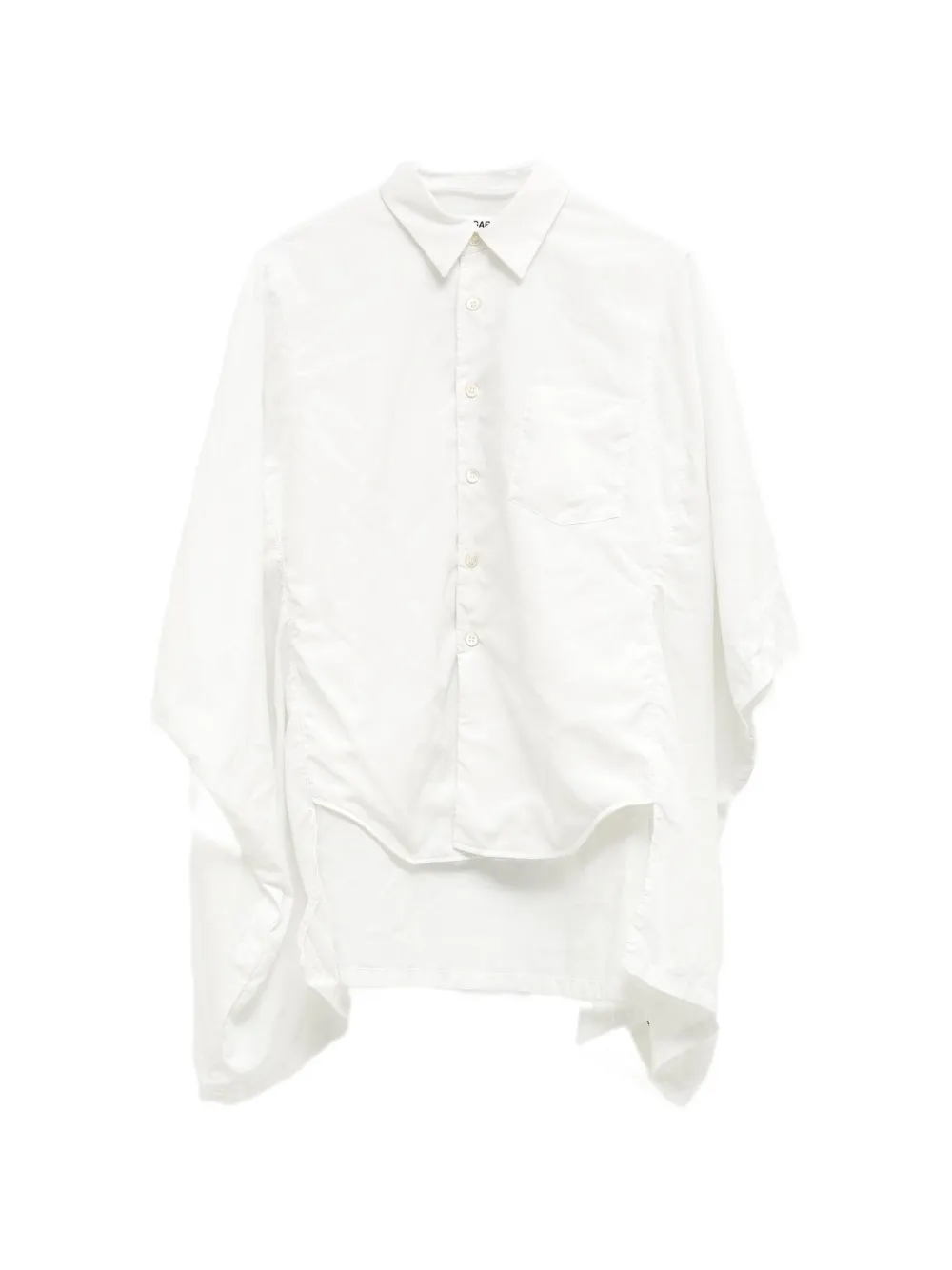 Comme Des Garçons asymmetric layered shirt - Bianco