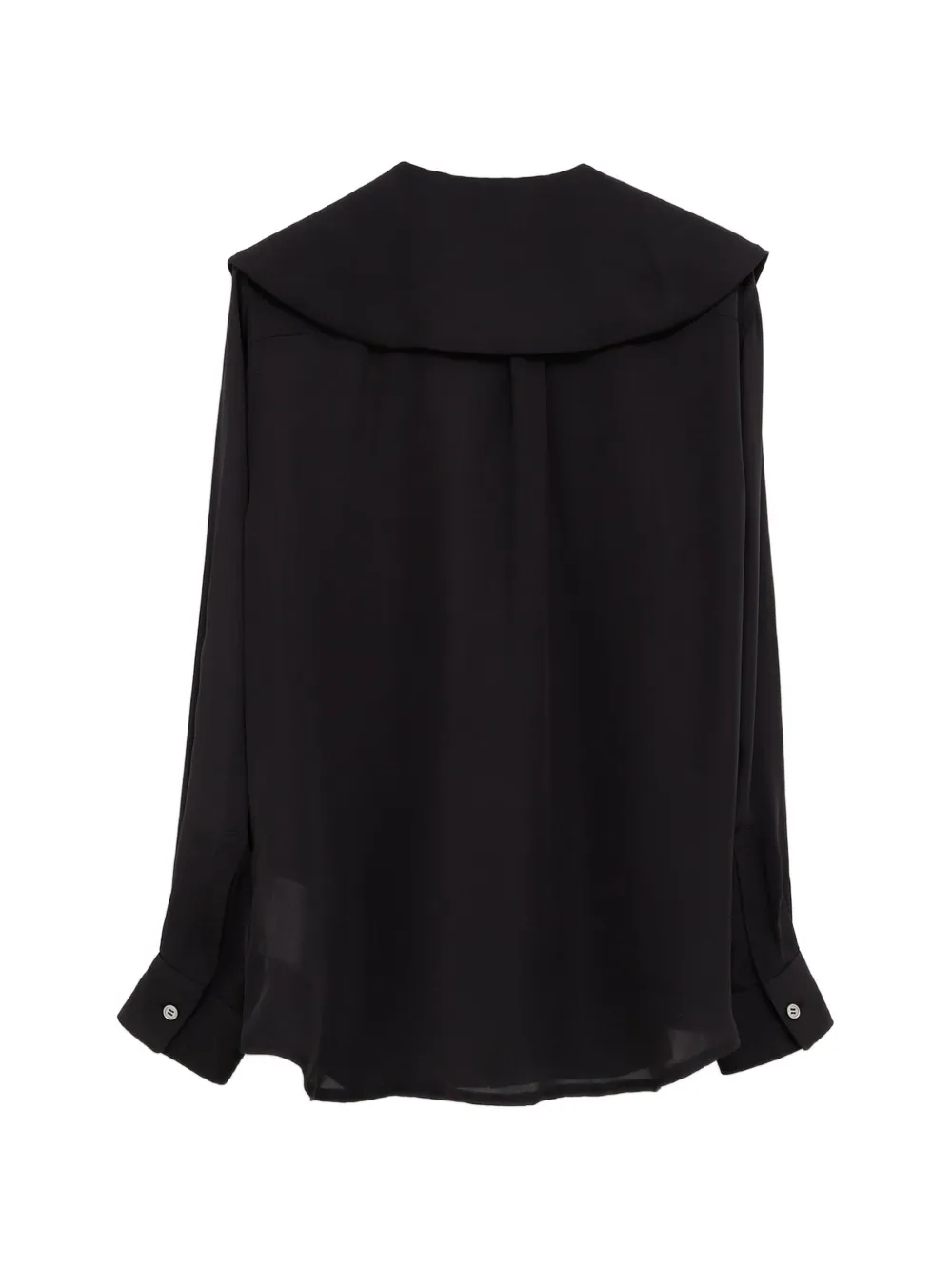 Comme Des Garçons oversized-collar button-up shirt Zwart