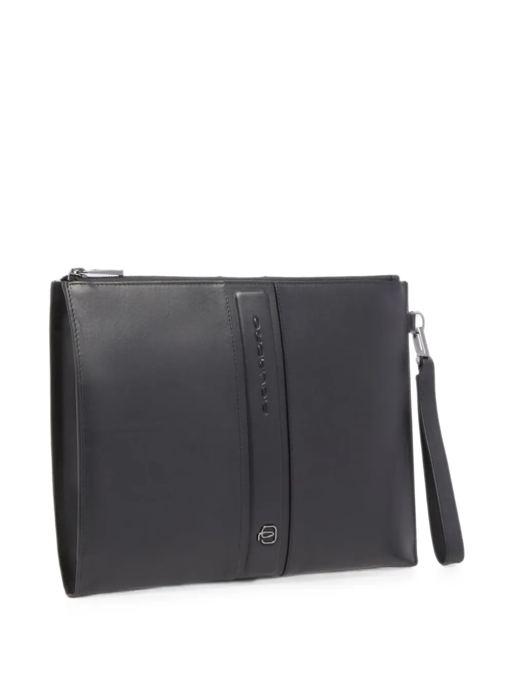PIQUADRO Clutch met logoplakkaat Zwart