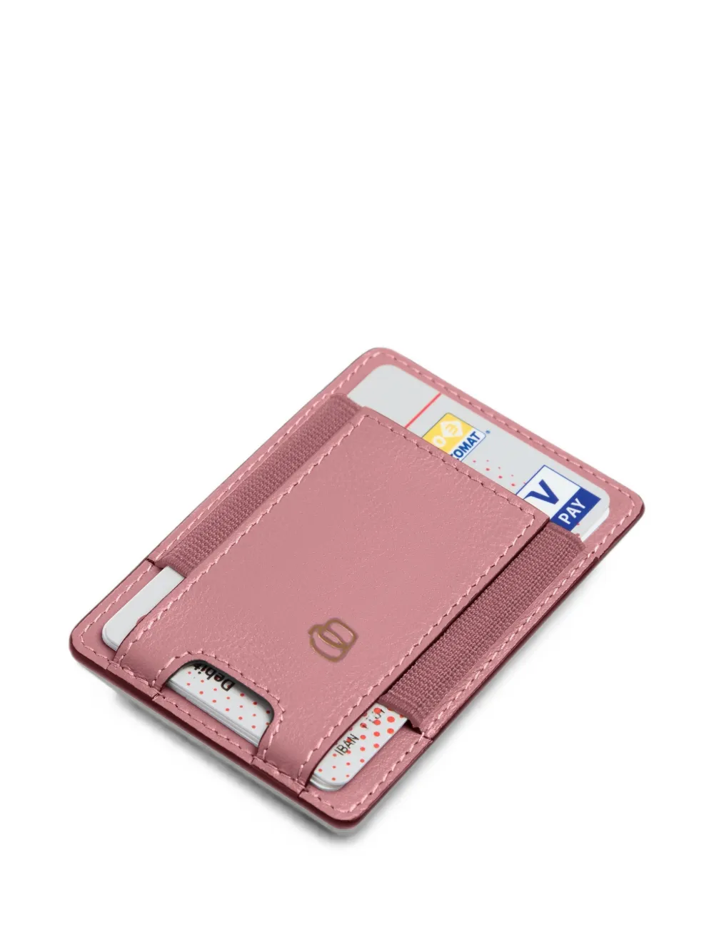 PIQUADRO Magsafe leren pasjeshouder Roze
