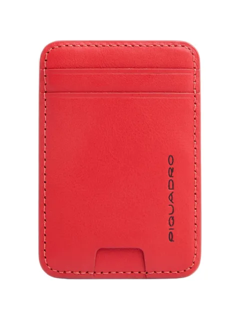PIQUADRO logo-print cardholder