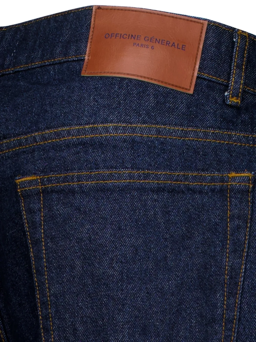 Officine Generale Straight jeans Blauw