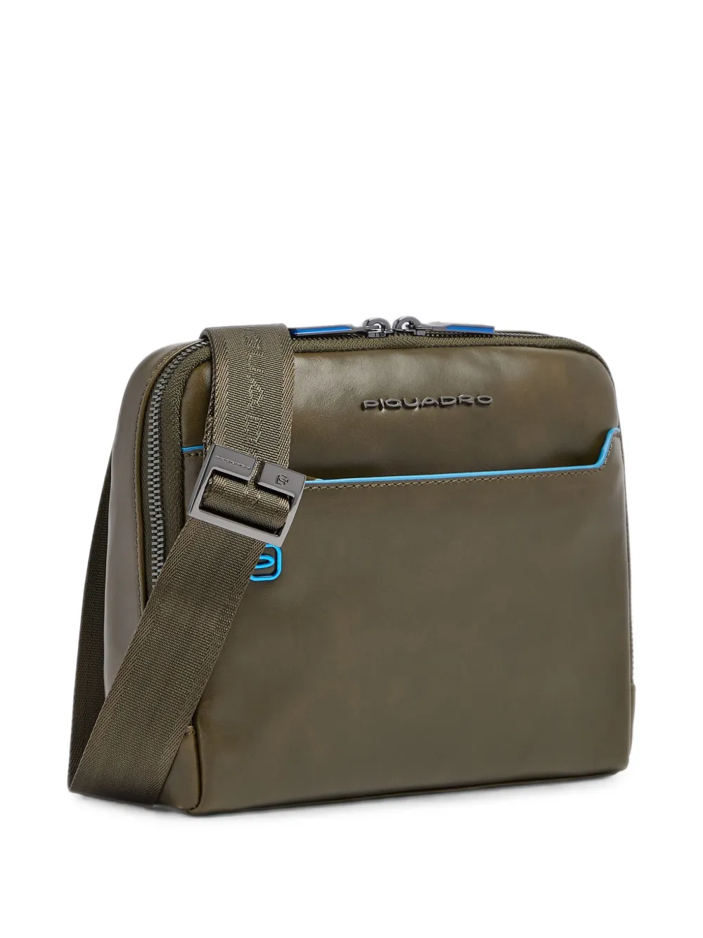 PIQUADRO Crossbodytas met logoplakkaat Groen