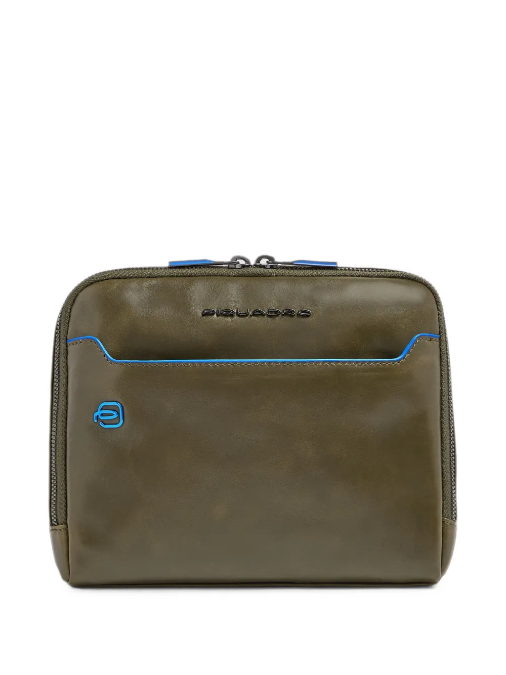 PIQUADRO Borsa a tracolla con placca logo - Verde