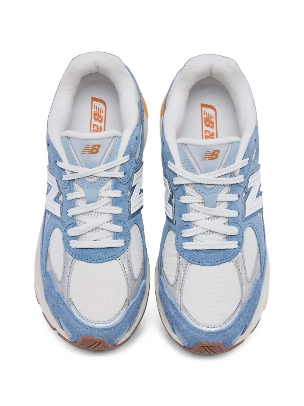 New Balance 2010 suede-panelled sneakers Blauw