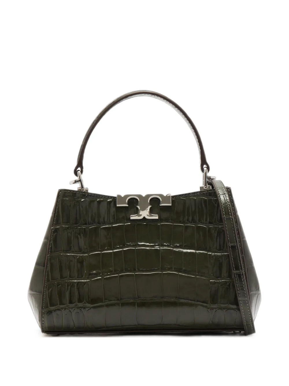 Tory Burch mini Eleanor croc-embossed satchel
