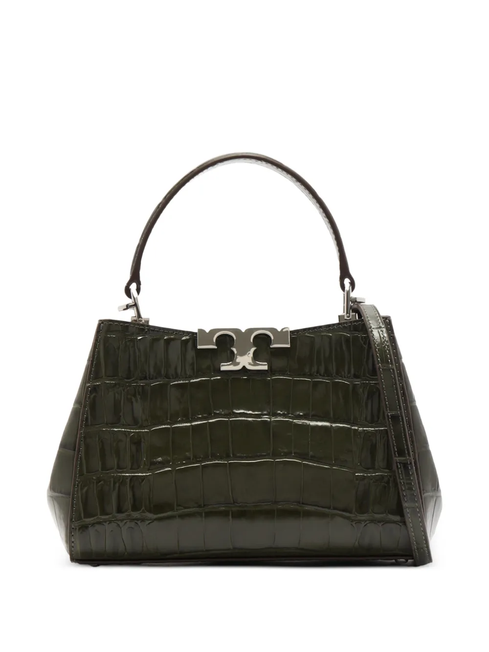 Tory Burch sac porté épaule à plaque logo - Vert