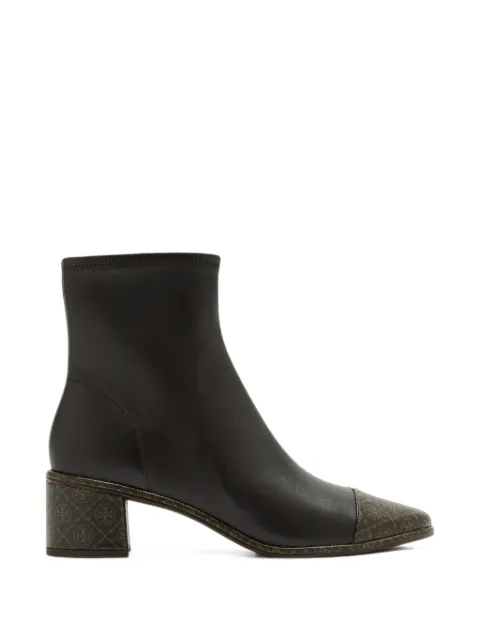 Tory Burch T-monogram cap-toe ankle boots