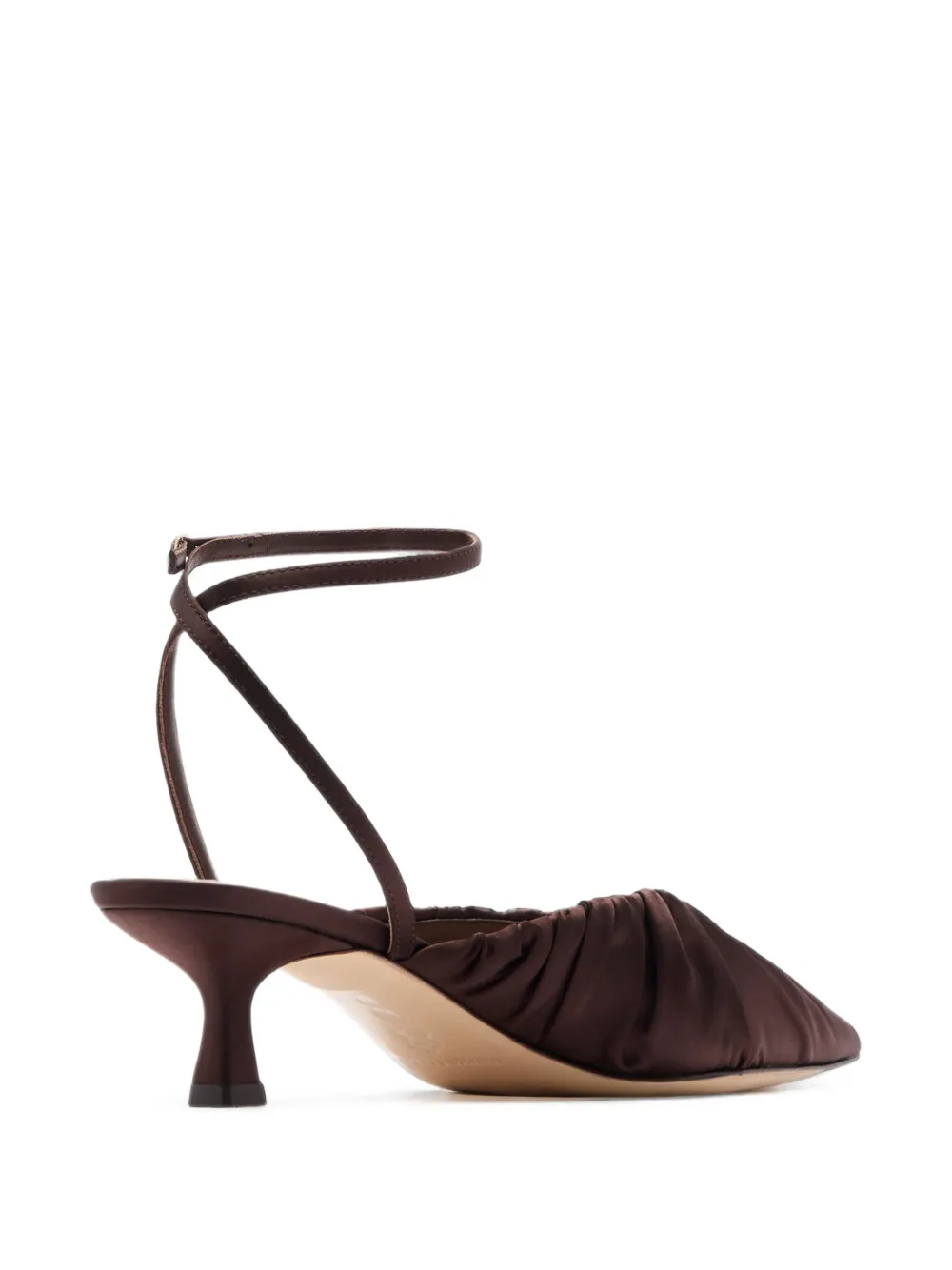 Loeffler Randall Rio ruched pointed-toe pumps Bruin