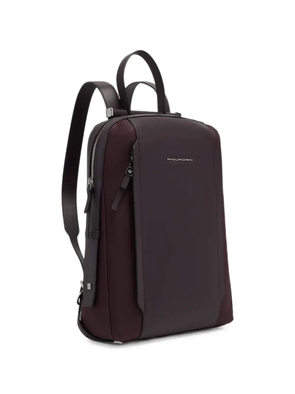 PIQUADRO Lyra logo-plaque backpack Rood