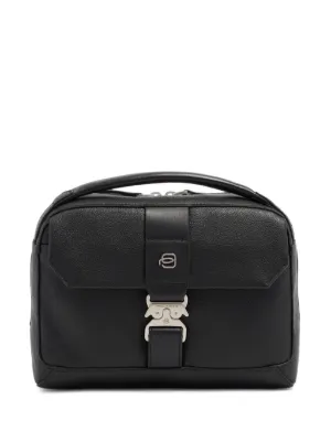 HELIOT EMIL Box Leather Shoulder Bag | Black | FARFETCH