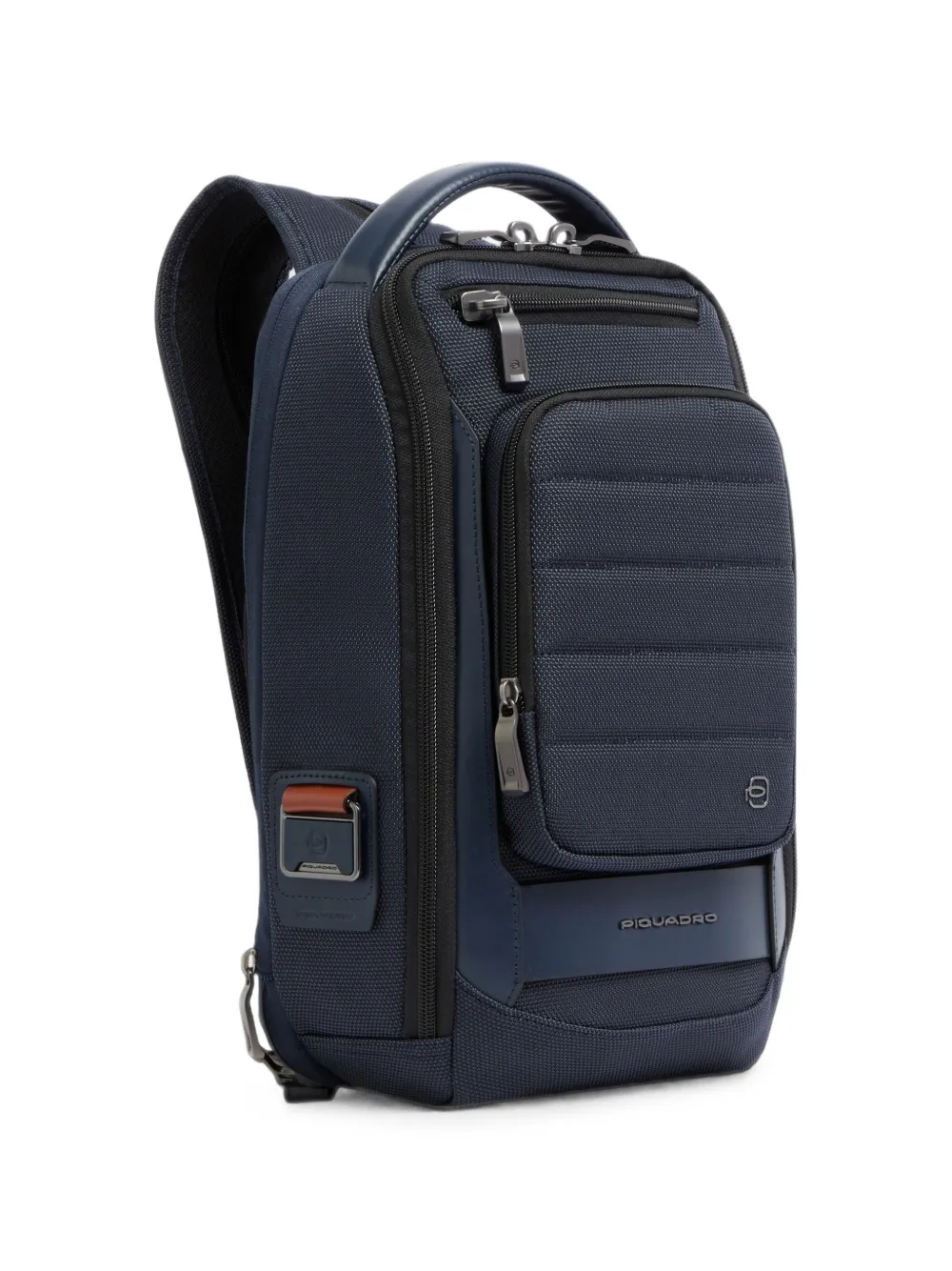 PIQUADRO Schoudertas met logoplakkaat Blauw
