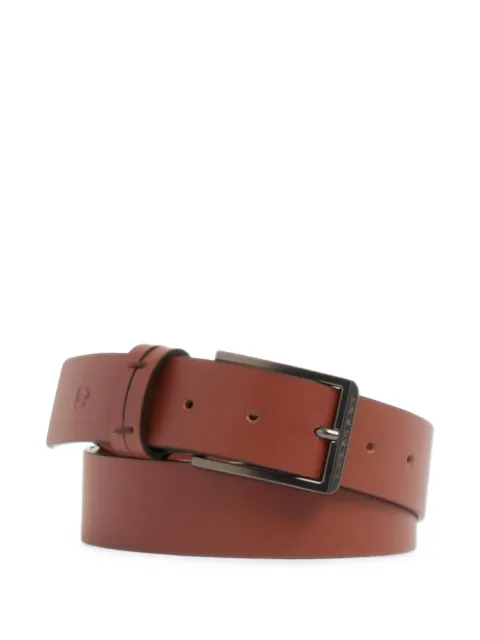 PIQUADRO ceinture en cuir à logo gravé