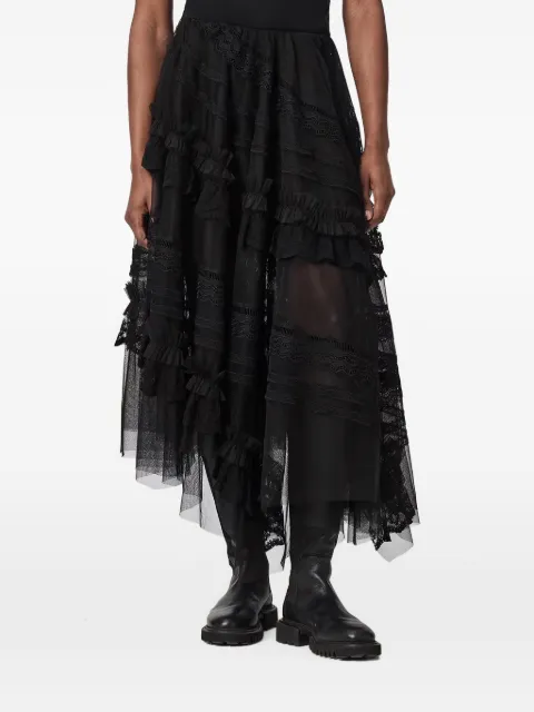 AllSaints falda midi Vashtie de encaje