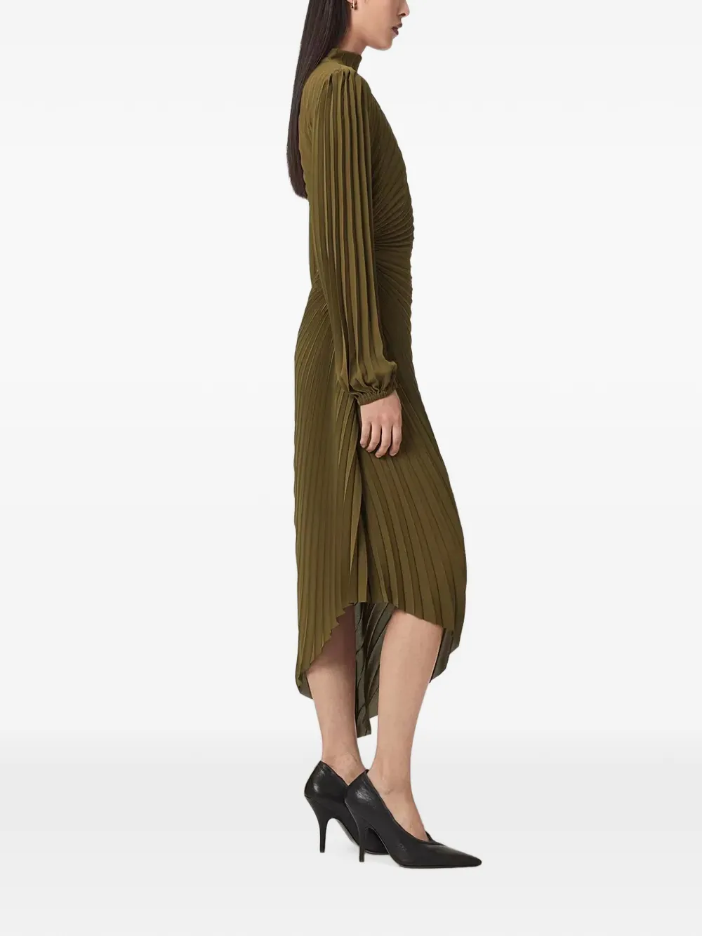 AllSaints Asymmetrische jurk Groen