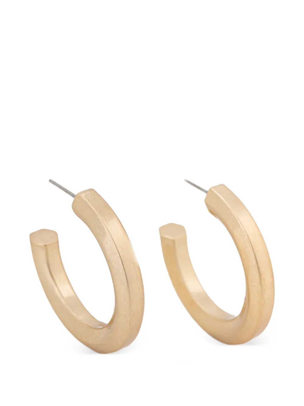 AllSaints hexagonal-profile hoop earrings - Oro