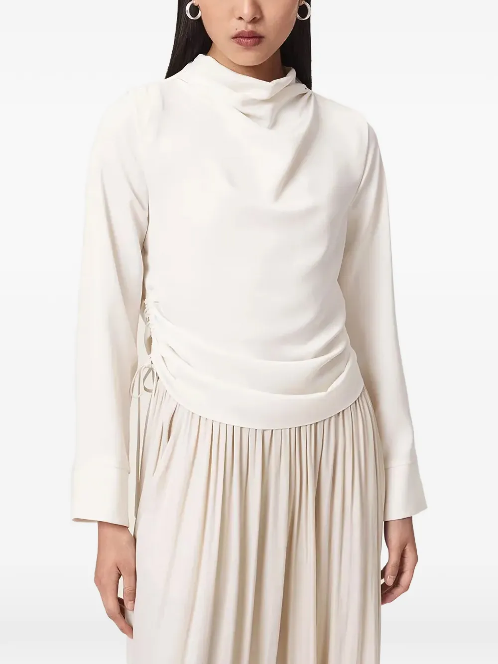 AllSaints Leslie ruched top