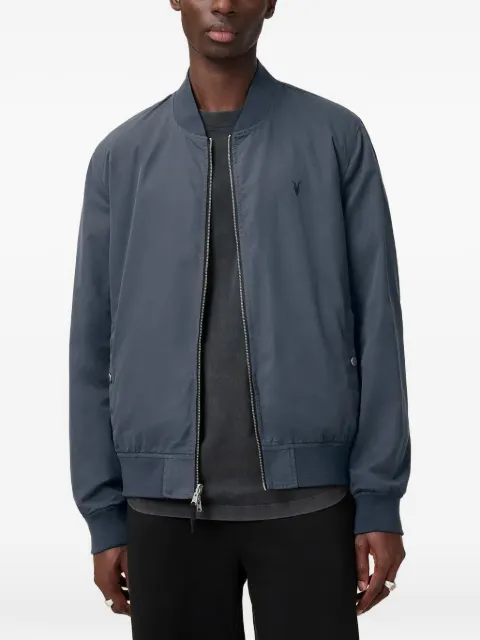 AllSaints logo-embroidered bomber jacket