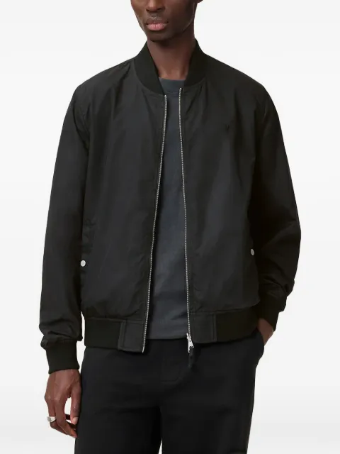 AllSaints logo-embroidered bomber jacket
