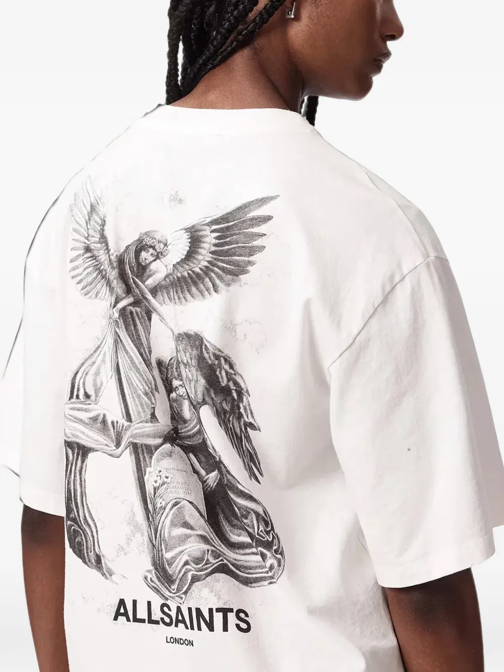 AllSaints T-shirt met grafische print Wit