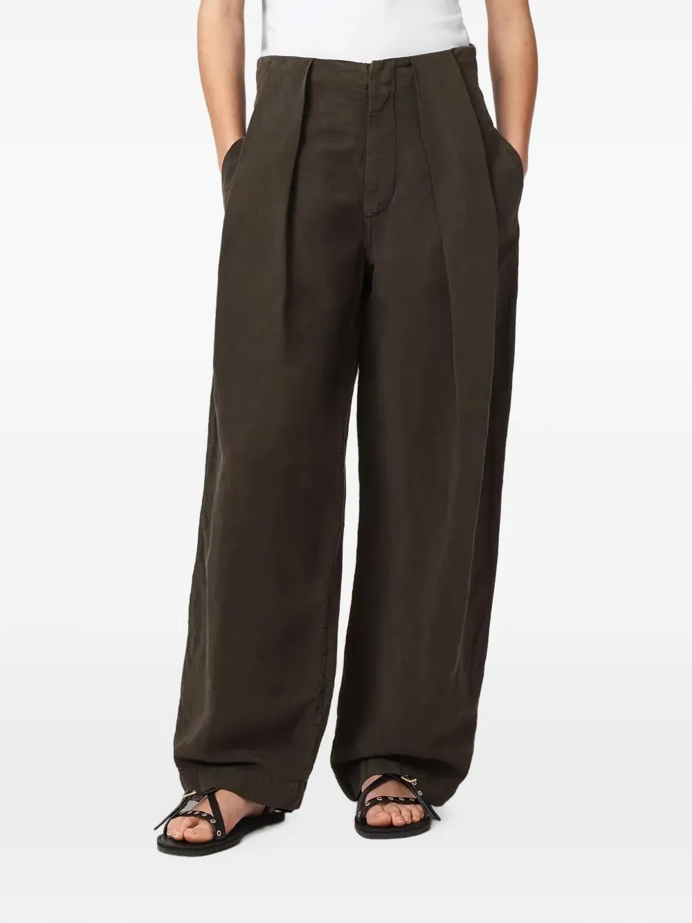 AllSaints pantalon ample à design plissé - Gris AllSaints pantalon ample à design plissé - Gris