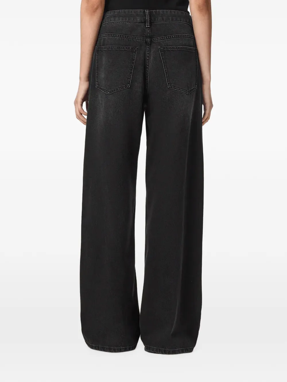 AllSaints Sway stud-embellished jeans Zwart