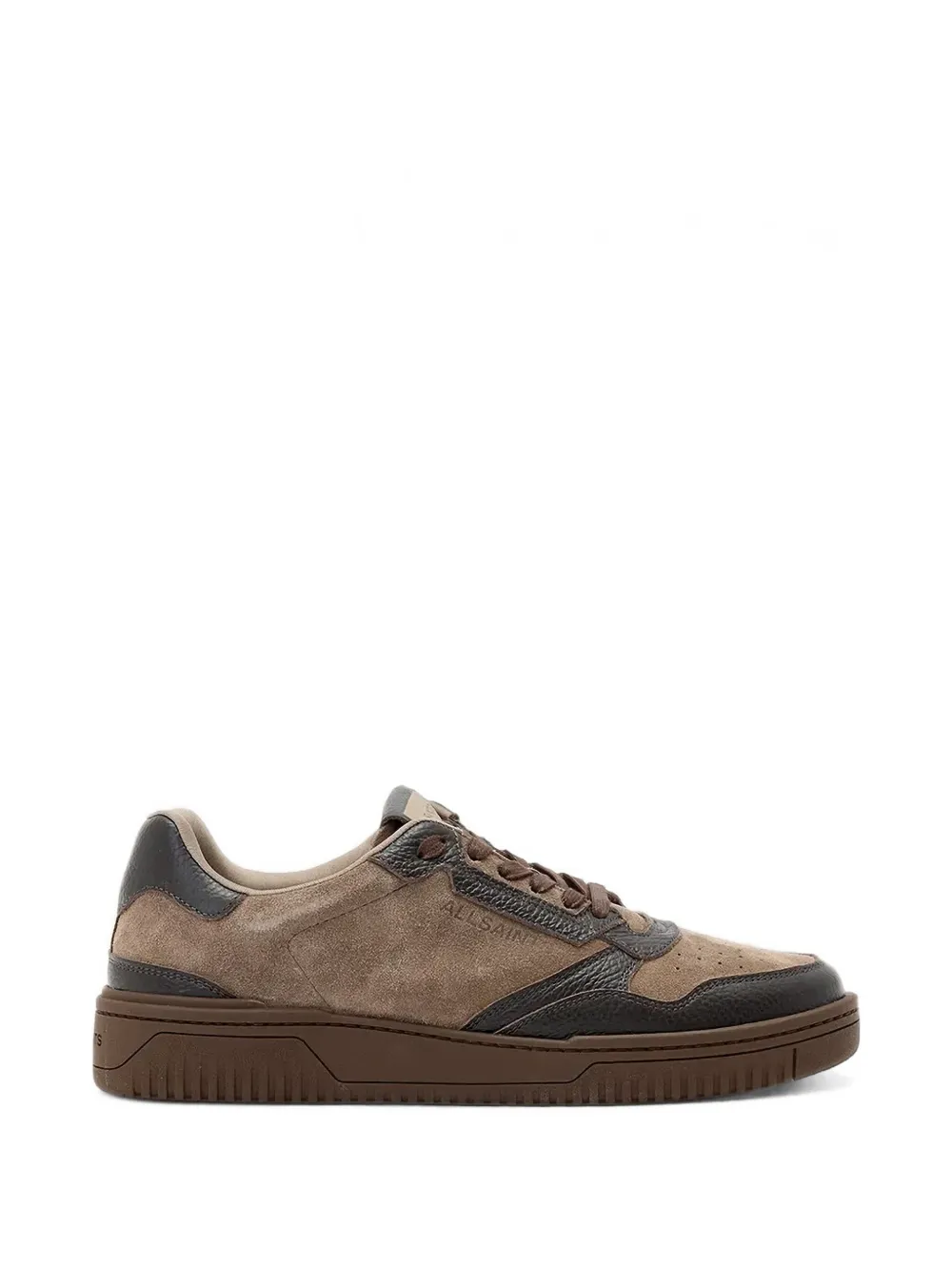 AllSaints Regan suede leather-panelled sneakers