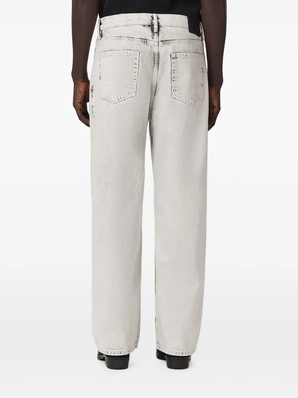 AllSaints Lenny straight-leg jeans Grijs