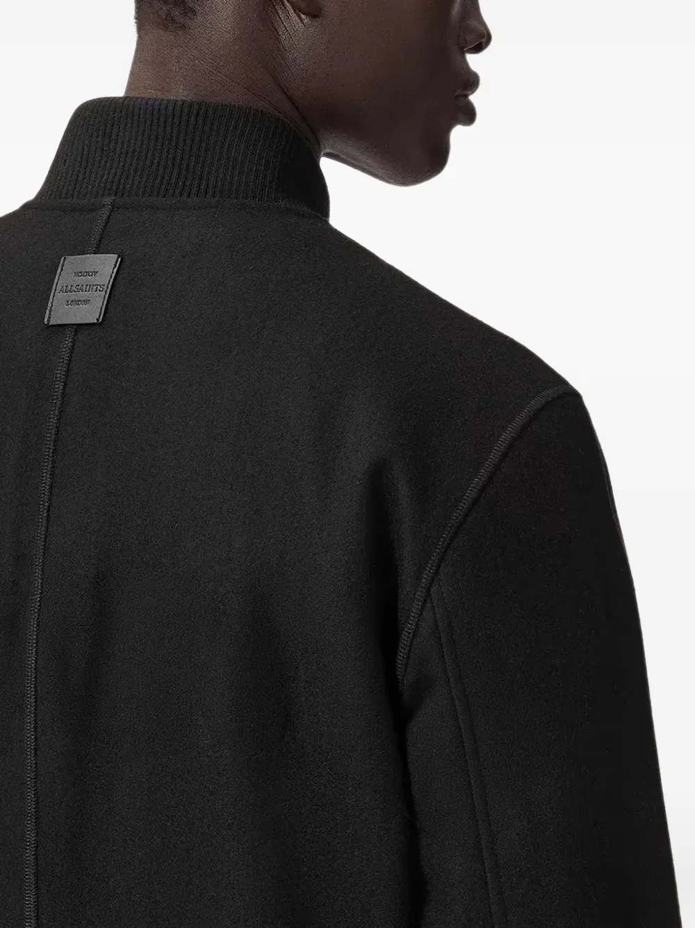 AllSaints Bomberjack met rits Zwart