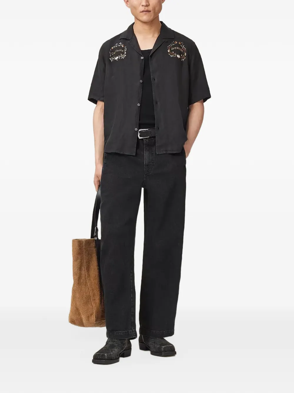 AllSaints straight-leg jeans - Nero