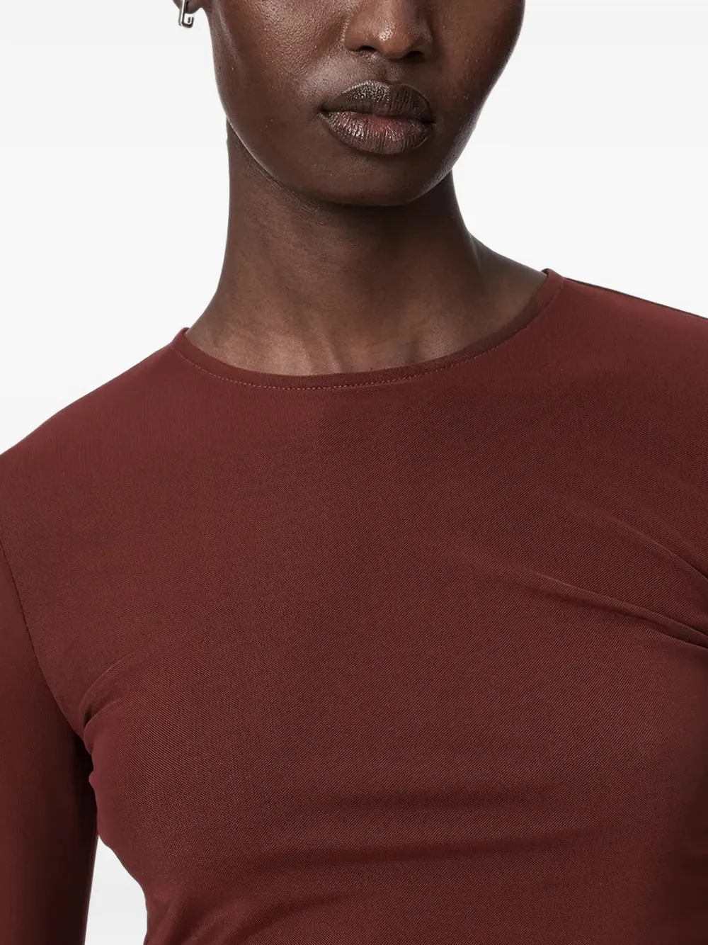 AllSaints Mini-jurk met ruches Bruin