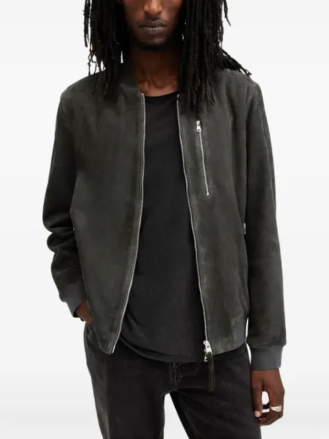 AllSaints suede bomber jacket