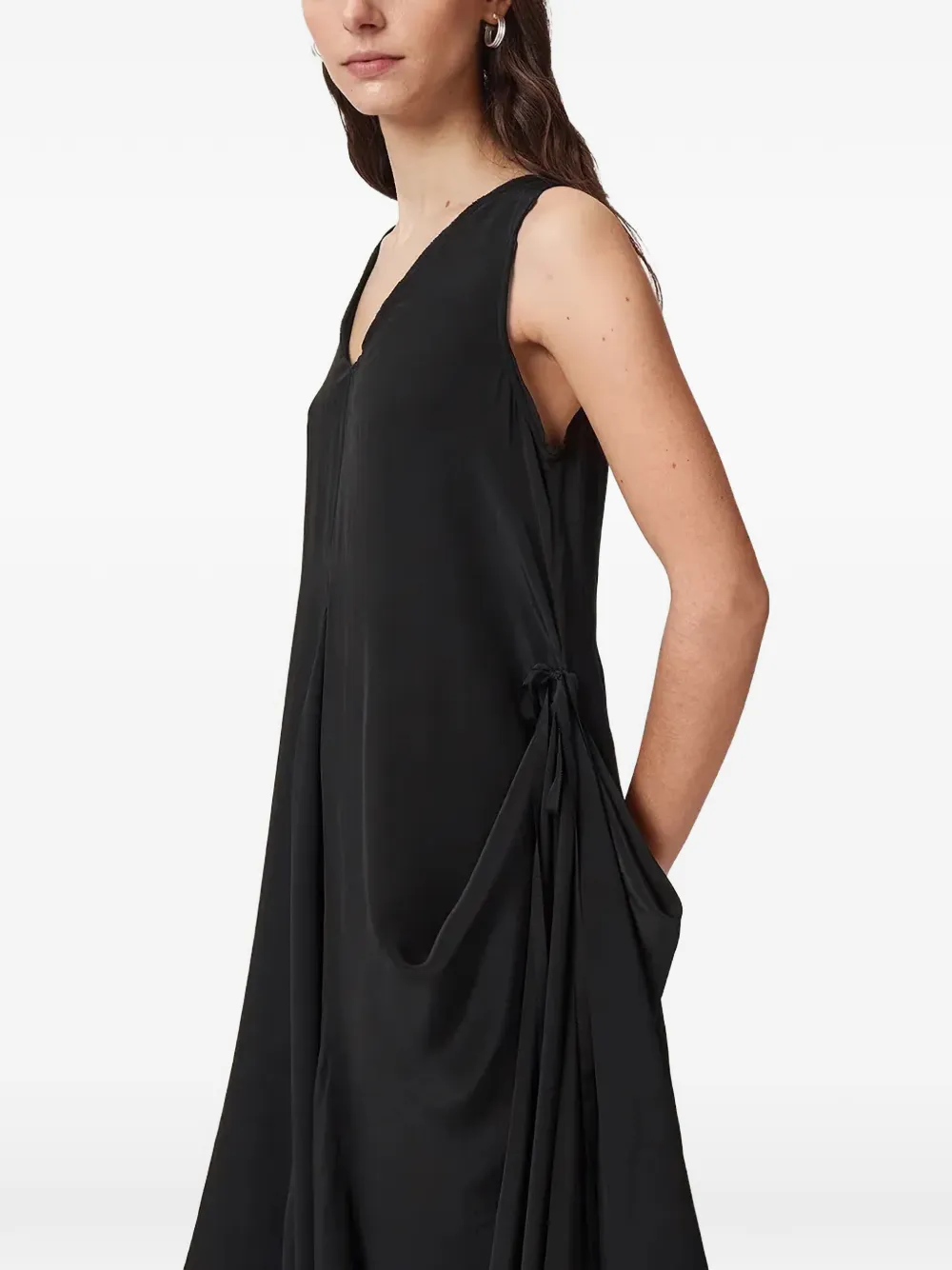 AllSaints Asymmetrische jurk Zwart