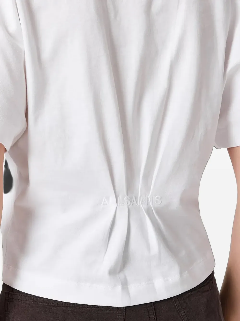 AllSaints T-shirt met geplooide rug Wit